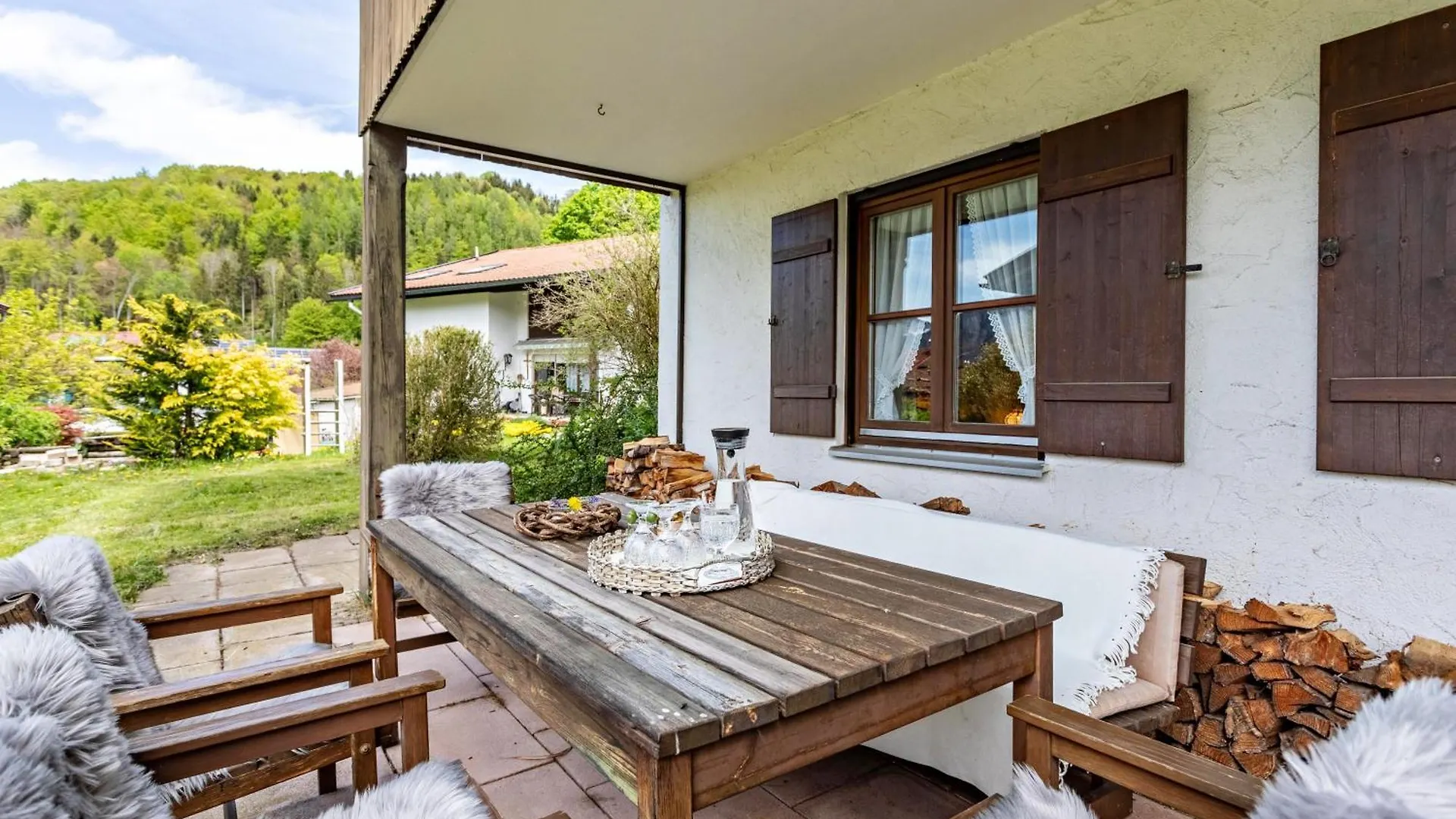 Ferienwohnung Mit Garten Fuer Naturliebhaber Unterwössen Apartmán